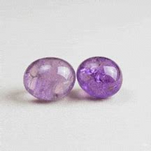 Lavender Amethyst Crystal Tumbles Set of 2 for Calm & Intuition – Dr ...