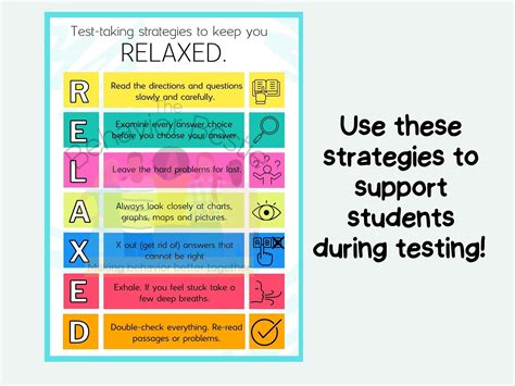 Test Taking Tips Poster