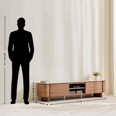 Buy Regent Ceramic Top TV Unit - Beige from Home Centre at just INR 43749.0