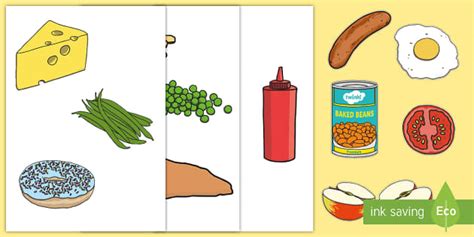 Role Play Food Cut-Outs For Home Corner (teacher made)