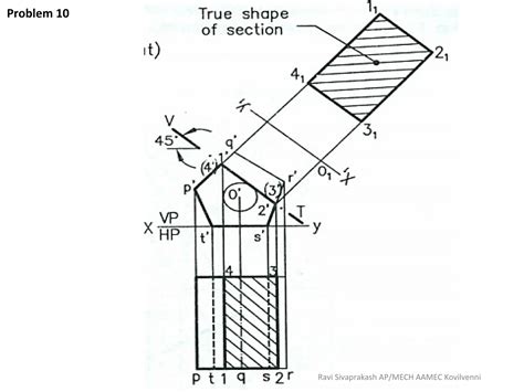 Image result for Section of Solids Engineering Graphics