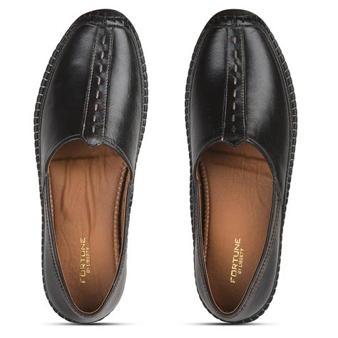 Buy Fortune Black Casual Mojari For Men BRL-25 By Liberty