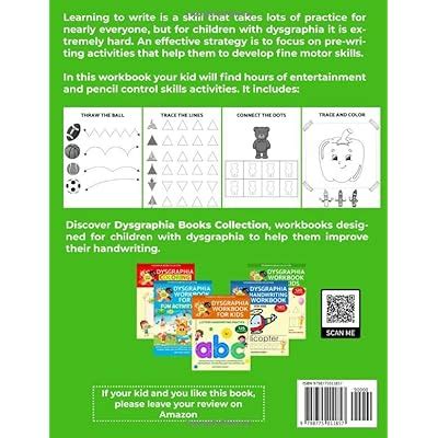 Buy Dysgraphia workbook for kids: Graphomotricity. Handwriting aid. Pre ...