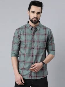 METRONAUT Men Printed Casual Dark Green Shirt - Buy METRONAUT Men ...