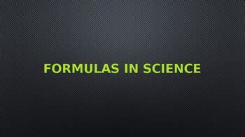 Science Formulas GED 的图像结果
