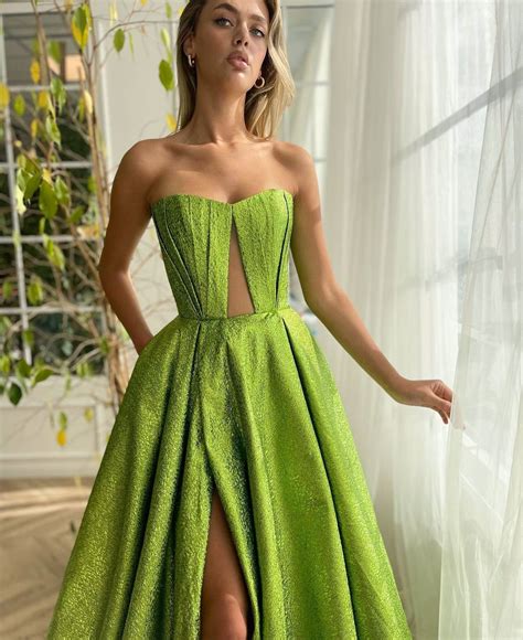 Limeade Gala Gown | Teuta Matoshi