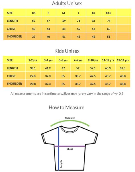 Size Chart – ViaKerala