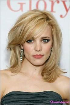 Medium Length Hairstyles With Side Swept Bangs by Medium Length Haircuts With Side Swept Bangs And Layers Medium Length Hairstyles With Side Swept Bangs