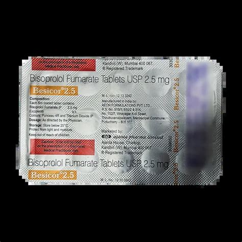 BESICOR 2.5MG TABLET 15'S Price, Uses, Side Effects & Substitutes | Medkart
