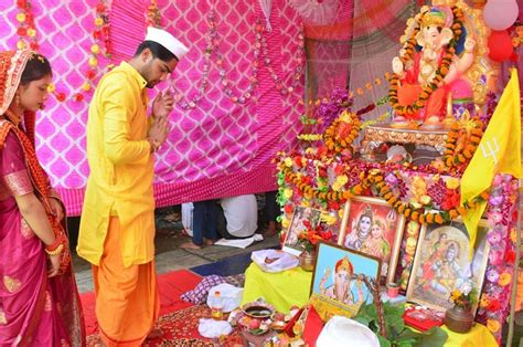 ganesh chaturthi 2022: भजन-कीर्तन के बीच बागनाथ मंदिर और बिलौनासेरा में ...
