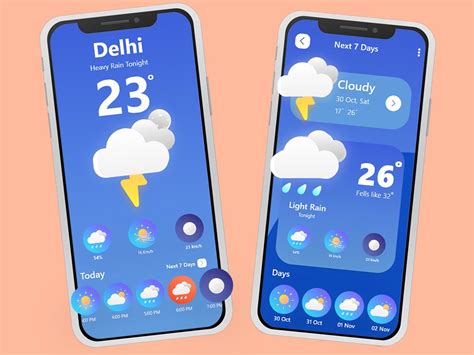 Weather App Design | Search by Muzli