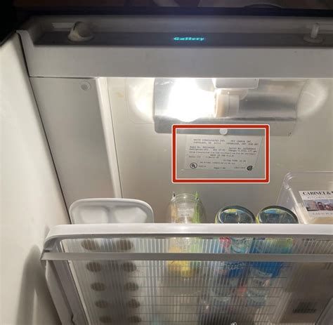 Find KitchenAid Refrigerator Model Number 的图像结果