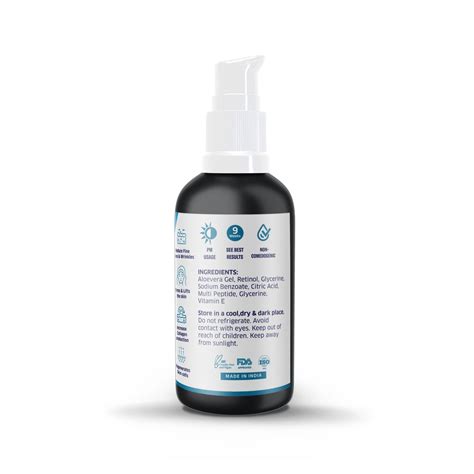 Bake 0.6% Retinol Anti Aging Face Serum with Multi Peptides Mid Streng ...