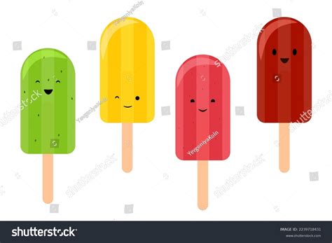 Funny Mexican Paletas Mexican Ice Cream Stock Vector (Royalty Free ...