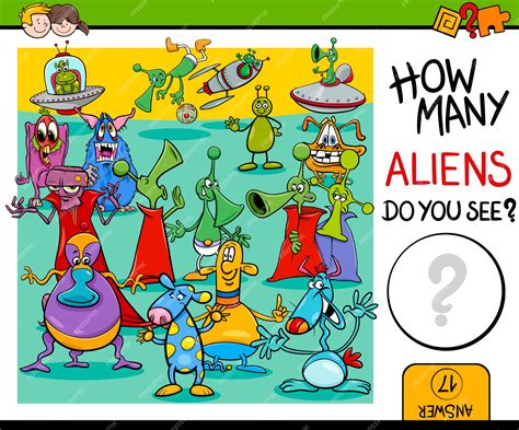 Alien Counting Worksheet 的图像结果
