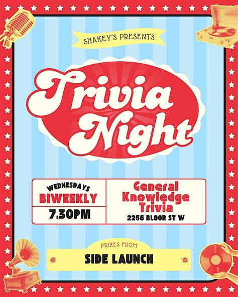 Shakey’s Trivia Night Toronto - Prizes, Pints & Laughs in Bloor West ...