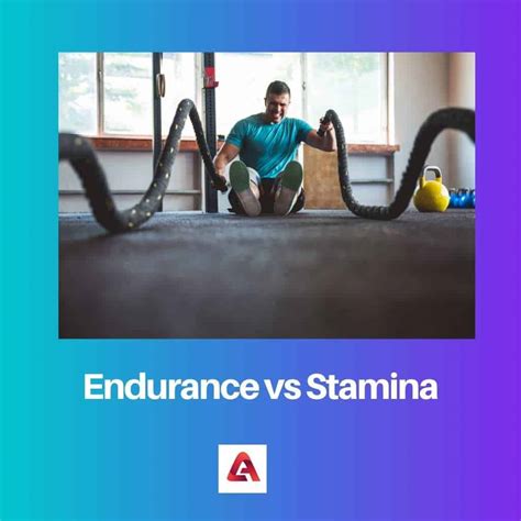 Endurance vs Stamina: Difference and Comparison