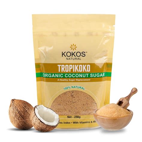 Kokos Natural- Tropikoko Organic Coconut Sugar - 250 Gm | 100% Natural ...