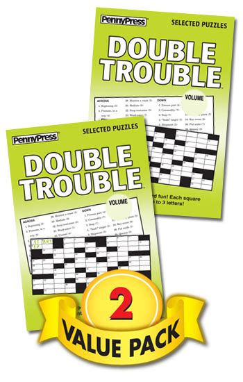 Double Trouble Value Pack-2 - Penny Dell Puzzles