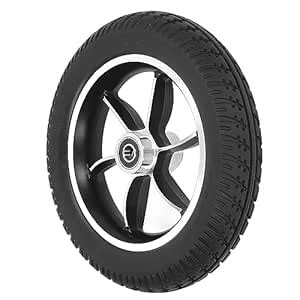 Cryfokt 10in Large Diameter Wheelchair Wheel with PU Low Noise Tire ...