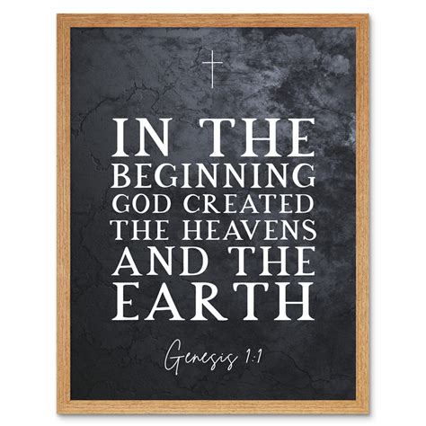Genesis 1:1 In The Beginning GOD created the Heavens and the Earth ...