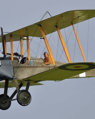 Download wallpaper flight, pilot, biplane, Royal Aircraft Factory B.E ...