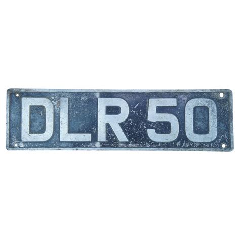 Rare Antique European Dealer License Plate Car Truck Tag DLR 50 For ...