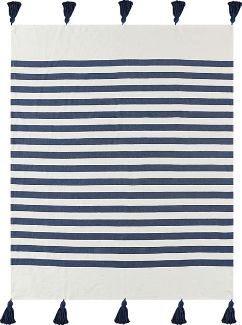 Olive Lane Navy Blue Throw Blanket | Rooms to Go