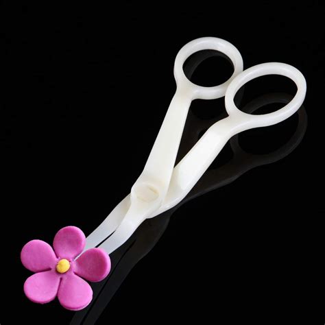 Plastic Scissor Fondant Decor Flower Lifter Cake Edge Decorating Tool ...