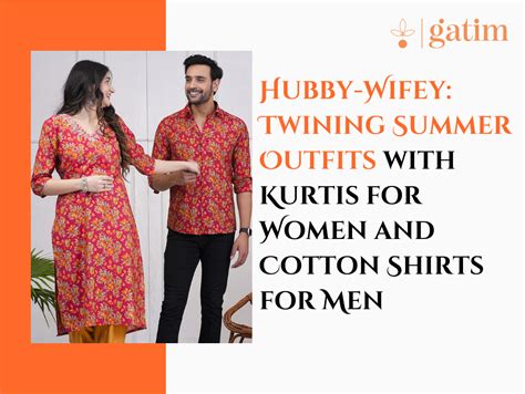 Hubby-Wifey: Twining Summer Outfits with Kurtis for Women and Cotton S