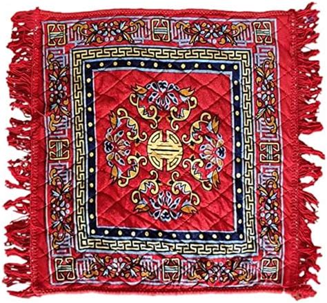 Buy Kuber Industries Velvet Pooja Mat (Red, 24x24 inches) Online at Low ...