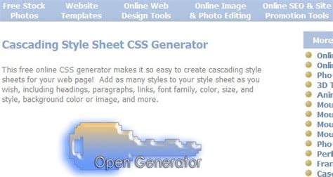 CSS Code Generator 的图像结果