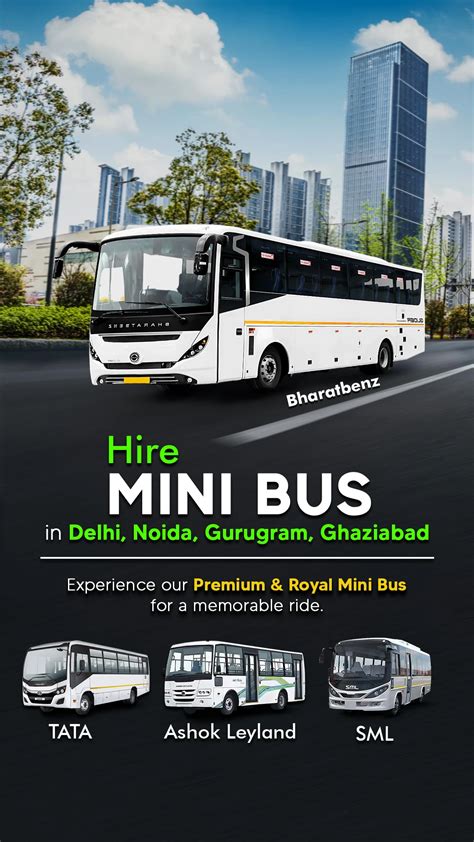 Hire Mini Bus on Rent in Delhi | 20 to 35-Seater @ Best Price
