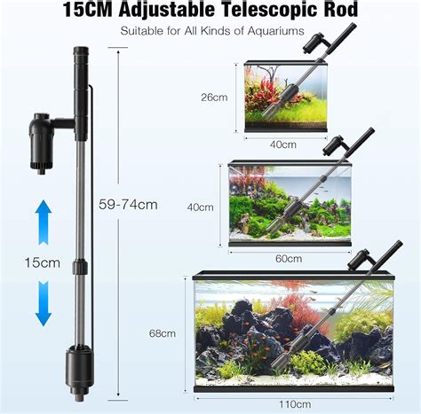 Buy bedee Electric Aquarium Gravel Cleaner, Fish Tank Vacuum Gravel ...