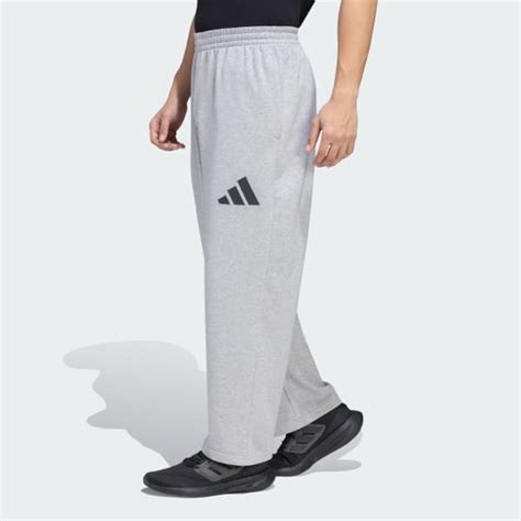 adidas French Terry Wide Pants - Grey | adidas India