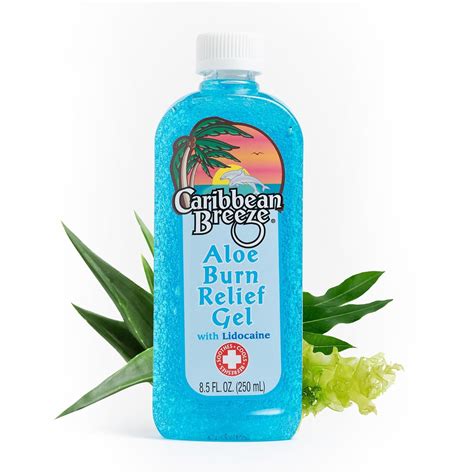Caribbean Breeze Aloe Burn Relief, Citrus Aloe Vera Gel for Sunburn ...