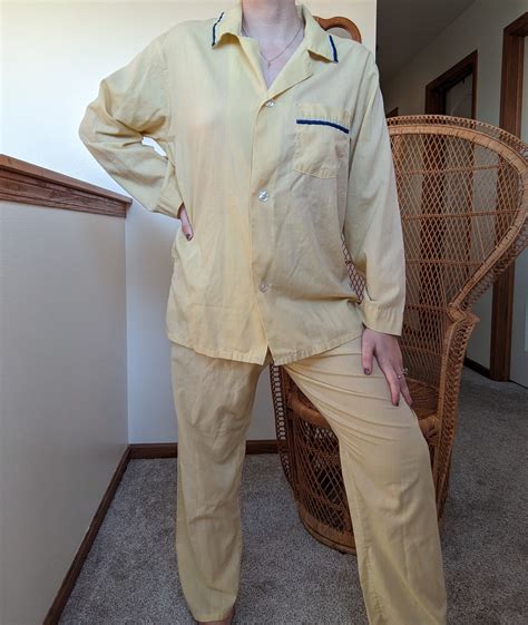 1960s pastel yellow pajama set – Rad Bonnie's Vintage