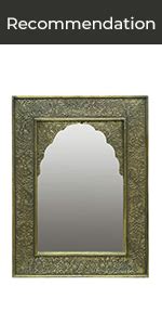 Buy Medieval Arts Mina Solid Wood Hand Painted Wall Hanging Jharokha ...