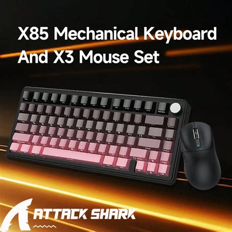 The Mouse And Keyboard Package Includes An Attack Shark Mouse X3 And A ...