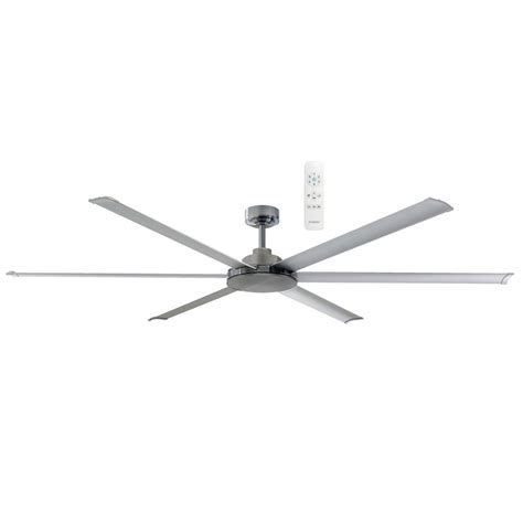 213cm 84-inch Nickel DC Ceiling Fan Smart Remote Control 6 Blade 55W 6 ...