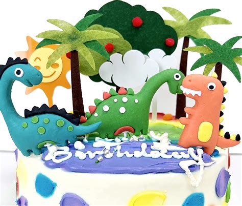 JLXQPWL Cute Dinosaur Cake Toppers - Forest Series - Pack of India | Ubuy