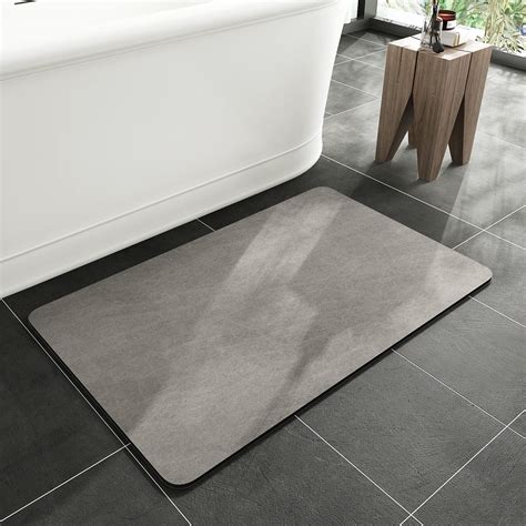 MontVoo-Bath Mat Rug-Rubber Non Slip Quick Dry Super Absorbent Thin ...