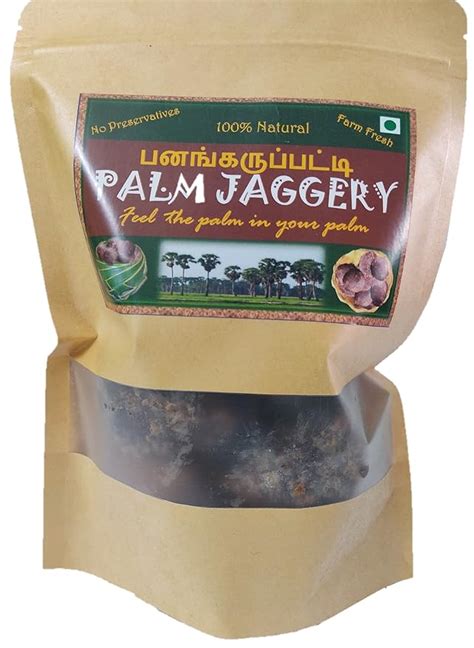 LIVEROOTS Pure and Organic Palm Jaggery 400g | Karupatti | Panai Vellam ...