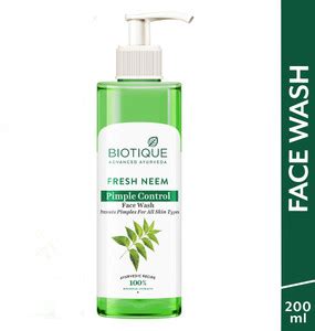 BIOTIQUE Fresh Neem Pimple Control | Pimple & Acne removal | All Skin ...