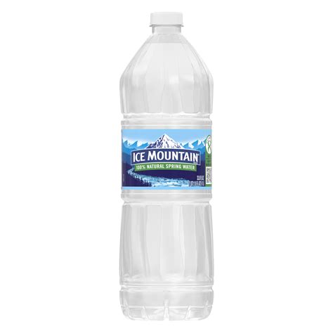 ICE MOUNTAIN Brand 100% Natural Spring Water, 33.8-ounce plastic bottle ...