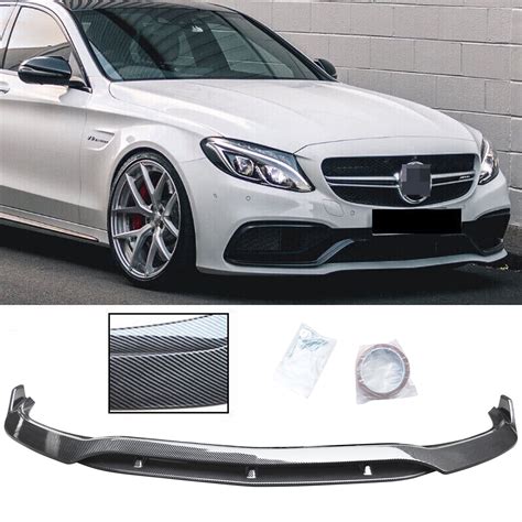 Buy NINTE Front Bumper Lip for 2015-2021 Mercedes Benz W205 C63 C63S ...