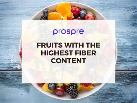 High Fiber Fruits