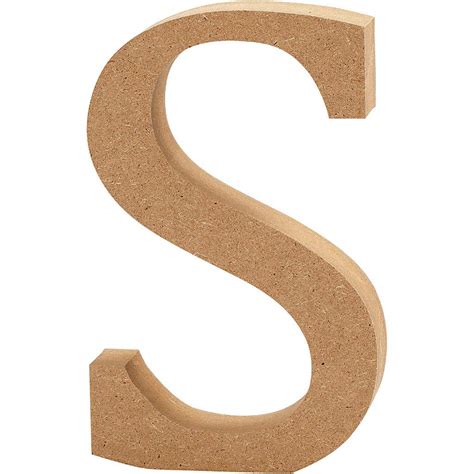 Buy AmericanElm 6 Inch Unfinished MDF English Upper Case Alphabets S ...
