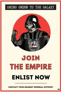 Star Wars Join The Empire Poster 18 x 12 inch 300 GSM Paper Print - TV ...