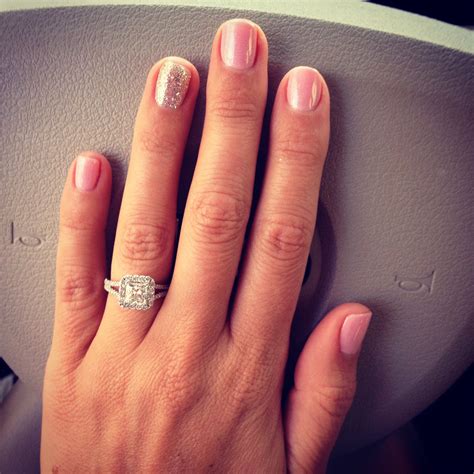 engagement photos nails